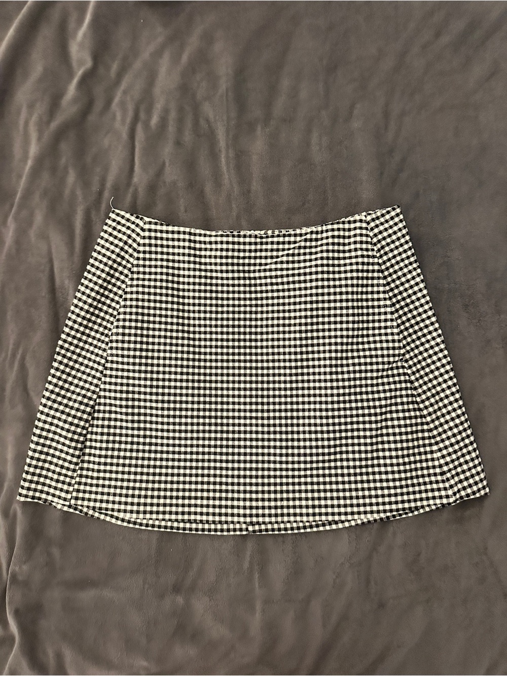Urban Outfitters Black and White Gingham Mini Skirt - Women